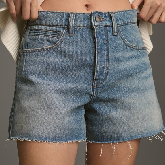 Pilcro Everyday Denim Shorts In Denim Light - Picture 3 of 7